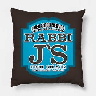 Rabbi J's Fish Shack Christian Shirts Pillow