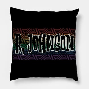 LGBTQ PATTERN AMERICA MENTOR JOHNSON Pillow