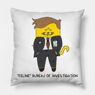 Feline Bureau Of Investigation Pillow