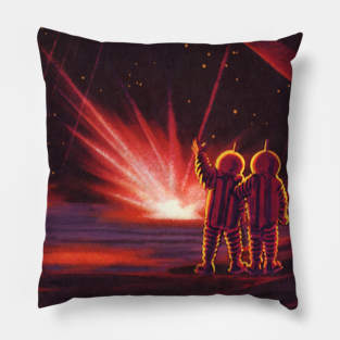 Vintage Science Fiction Pillow