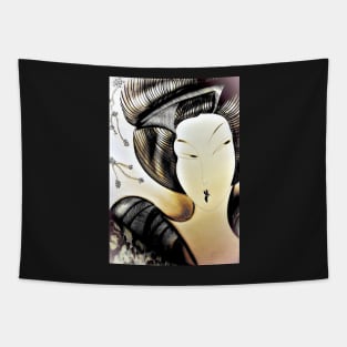 jade oriental midnight geisha Tapestry