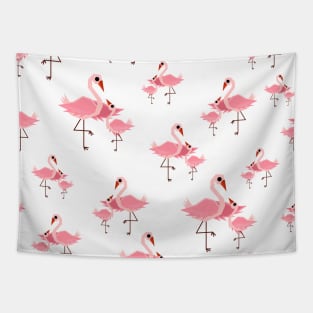 Mommy and baby flamingo Tapestry