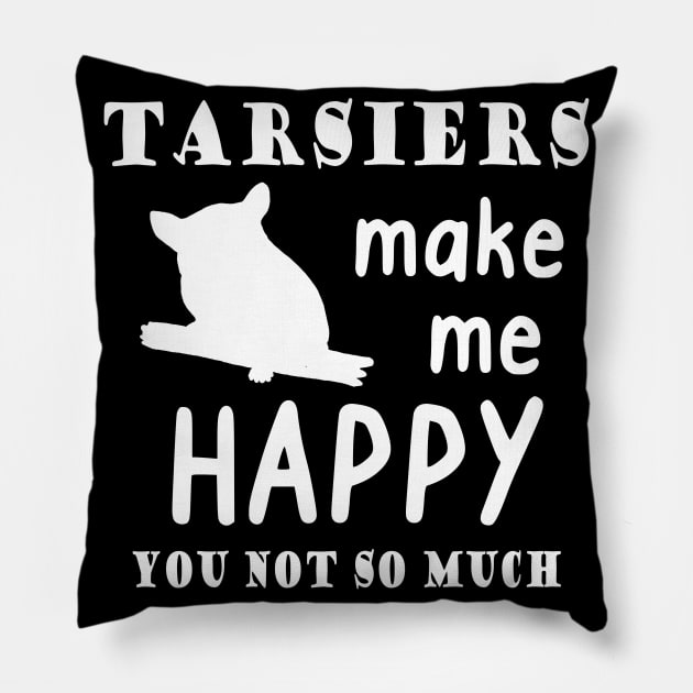 Tarsier saying tarsier cuddly toys pet Pillow by FindYourFavouriteDesign