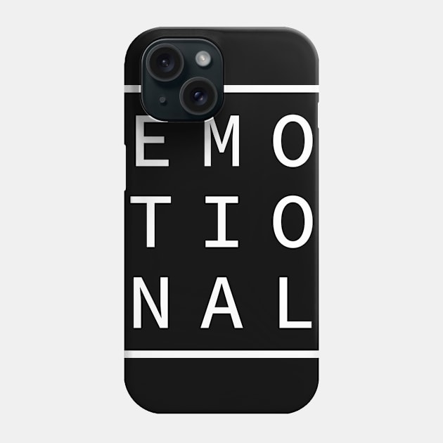 EMOTIONAL Define Me Word Simple Classic Square Box Phone Case by porcodiseno