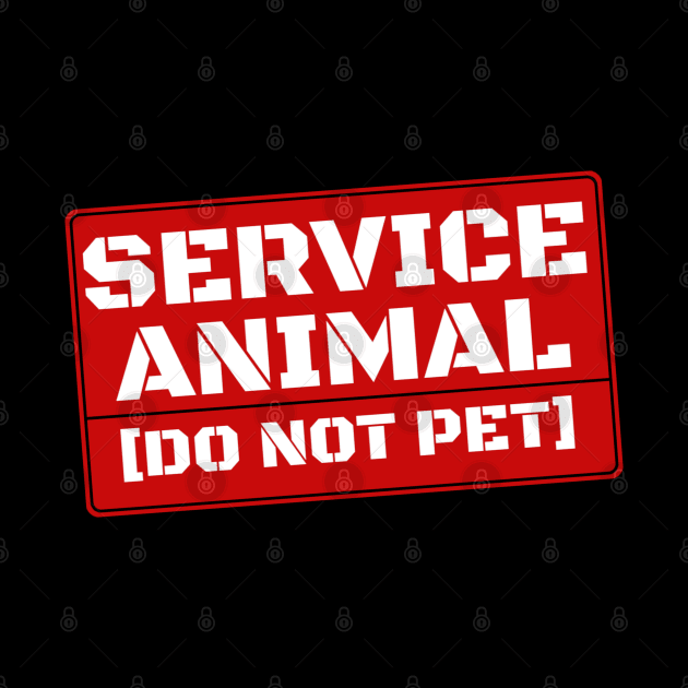 Service Animal Do Not Pet by denkanysti