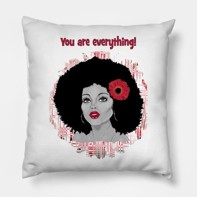 Diana Ross - you are everything! Pillow by Happyoninside