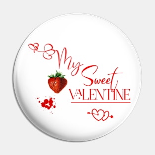 Sweet Valentine with Strawberry Fruit Pin