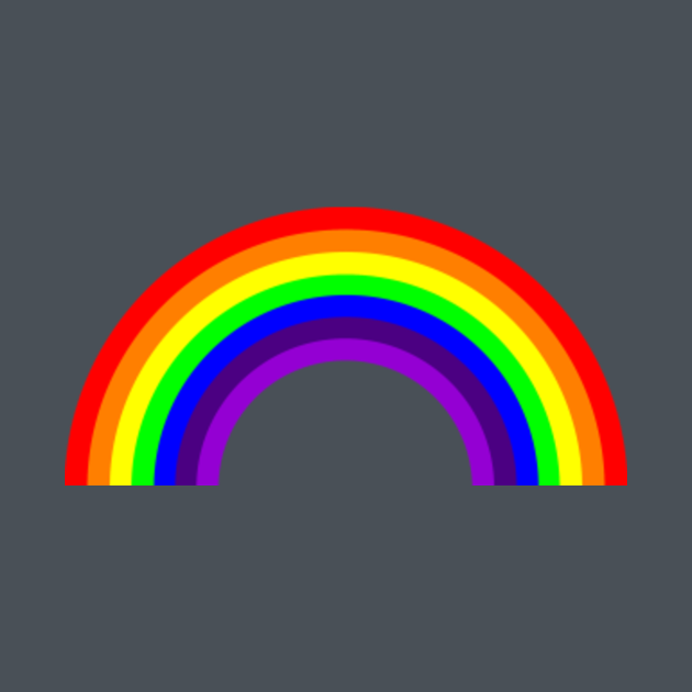 Rainbow on Dark Grey / Gray - Rainbow - Tragetasche | TeePublic DE