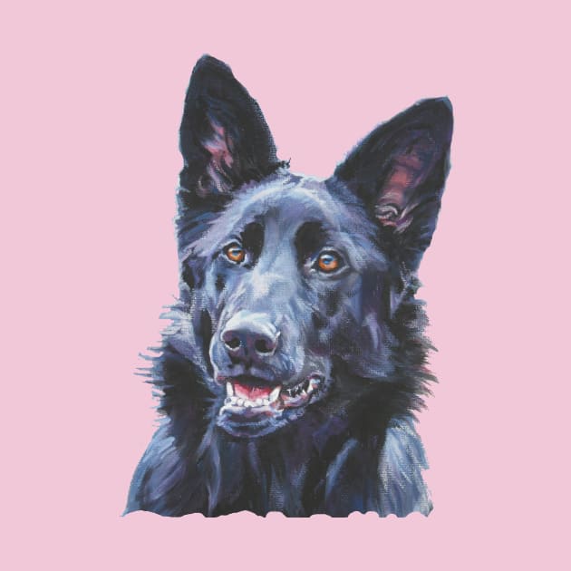 German Shepherd Fine Art Painting by LASHEPARD