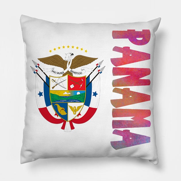 Panama Coat of Arms Design Pillow by Naves