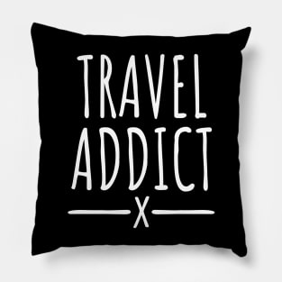 Travel addict Pillow