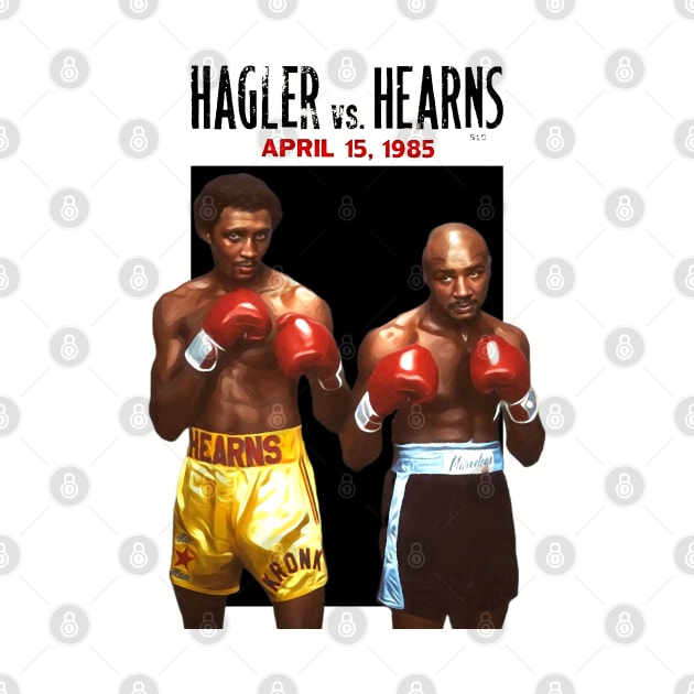 HOT!! Hagler vs Hearns Boxing 1985 by Don'tawayArt