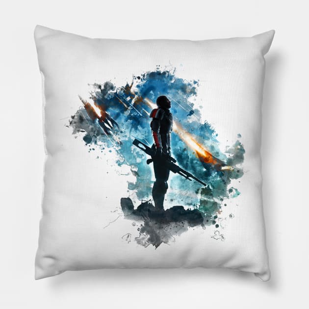 Mass Effect Pillow by TortillaChief