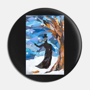 Plague Doctor in Winter Pin