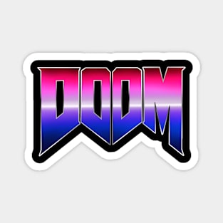 Retro Doom Text Effect Magnet