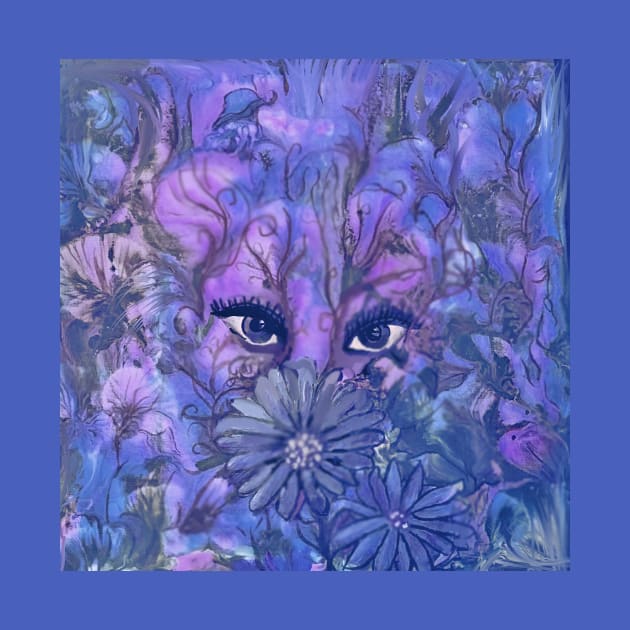 Beautiful Creature Artwork in Blue and Purple by Klssaginaw