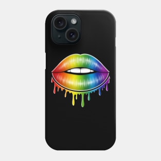 Rainbow lips Phone Case