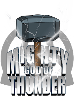 Mighty God Of Thunder Magnet