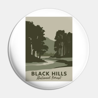 Minimalist Travel Art - Black Hills National Forest Pin