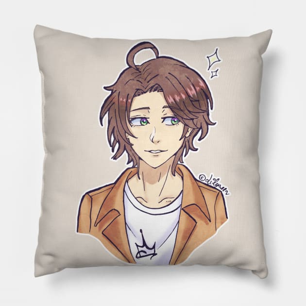 Yumeno Gentaro Alternative Outfit (Hypmic) Pillow by Lilynee-