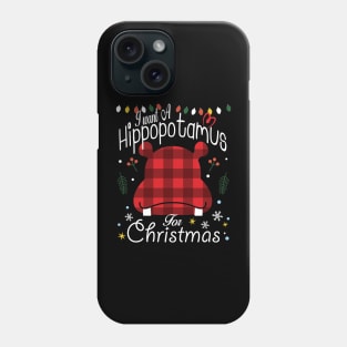 I Want A Hippopotamus For Christmas kid xmas costume 2023 Phone Case