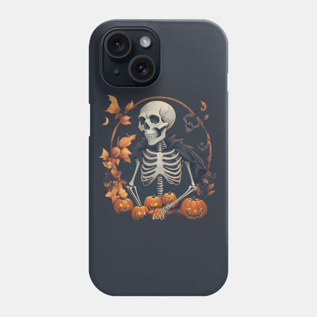 skeleton halloween Phone Case by AOAOCreation