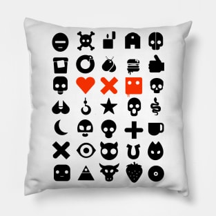 love dead and robot Pillow