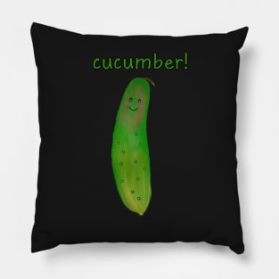 Cucumber With Face Pillow