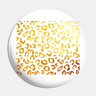 Golden leopard print Pin