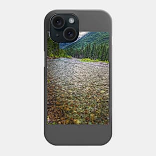 McDonald Creek Glacier National Park Phone Case