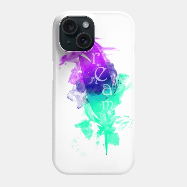 Dream (Purple & Mint) Phone Case by Not Meow Designs 