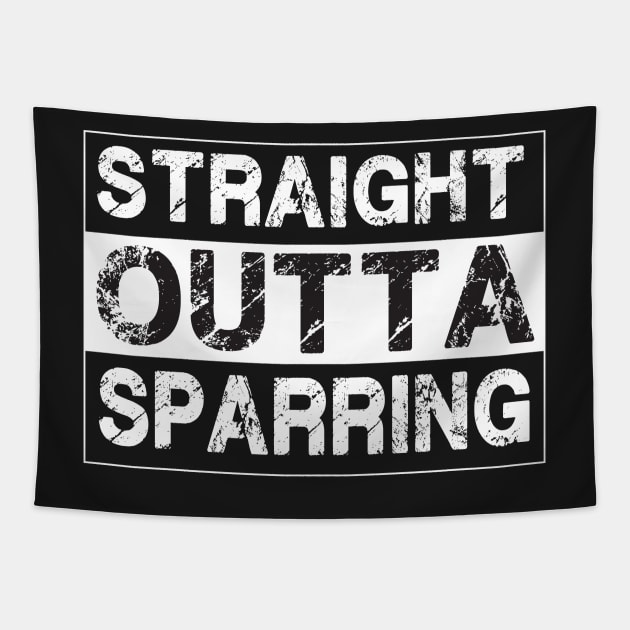 Straight Outta Sparring – MMA Boxing Martial Arts Tapestry by jeaniecheryll