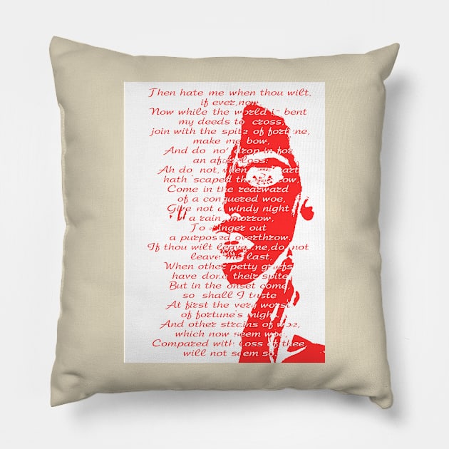 Sonnet Pillow by CatCoconut-Art