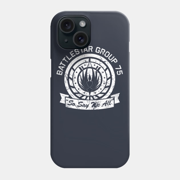 BSG 75 Distressed Phone Case by PopCultureShirts