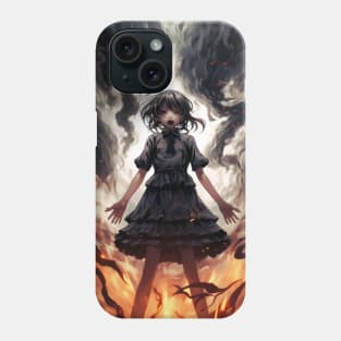 Manga Anime Demon Girl Beauty Horror Phone Case