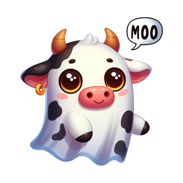 Cute Cow Ghost by Dmytro