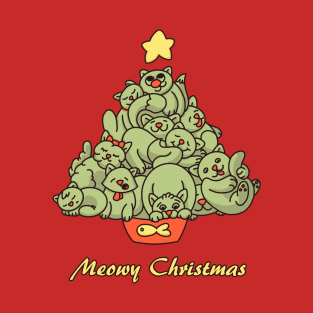 Meowy Christmas T-Shirt