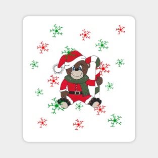 MERRY Christmas Teddy Bear Magnet