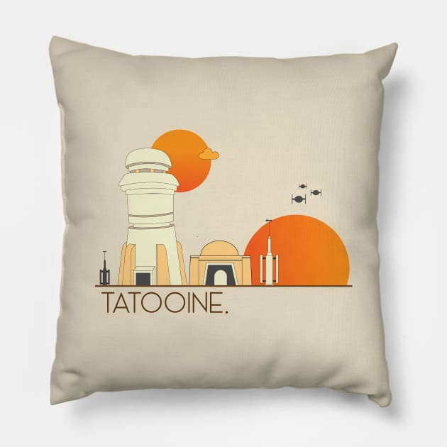 Tatooine Pillow by yayo99