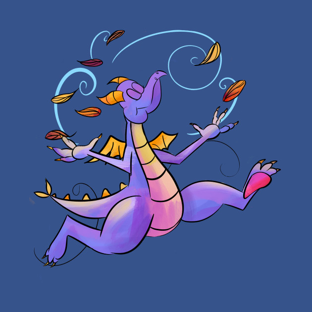 Disover Leaping Figment - Retro - T-Shirt