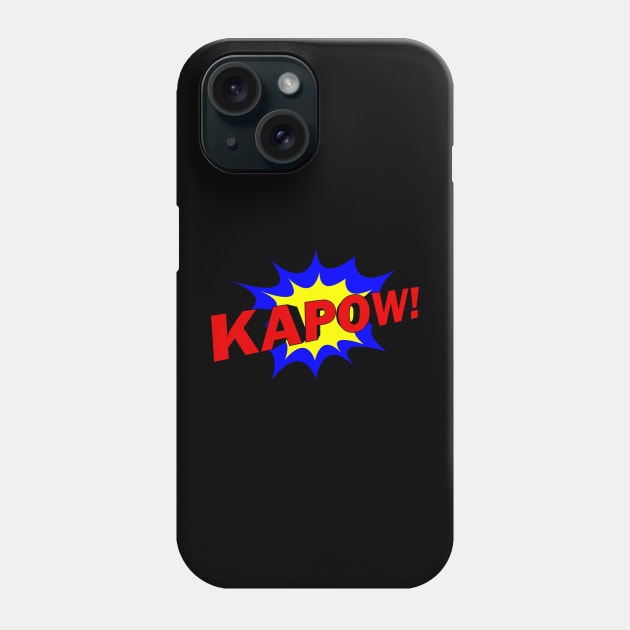 Batman, Kapow Phone Case by D's Tee's