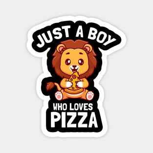 Just A Boy Who Loves Pizza Cute Italian Food Lover Magnet