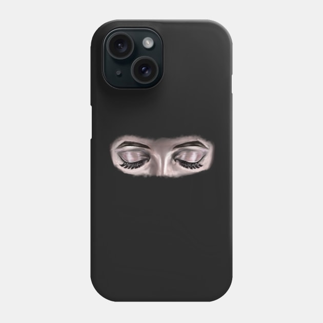 Lashes eyelashes and eyebrows beauty is in the eye of the beholder Phone Case by Artonmytee