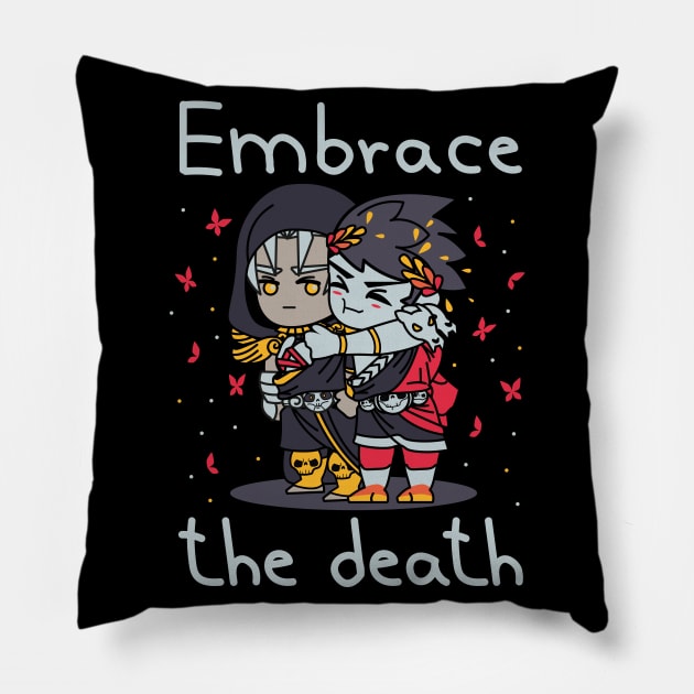 Embrace the death Pillow by Domichan