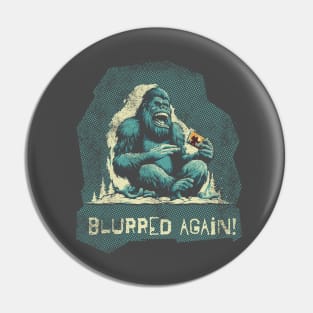 Blurred sasquatch Pin