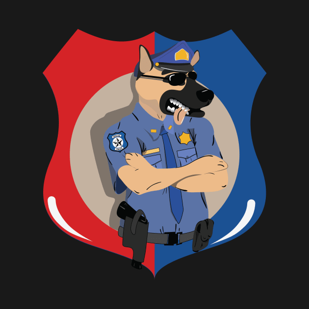 Police Dog by Kanom-Tom