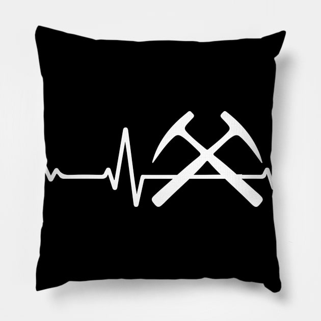 Geology Heartbeat Pillow by BlendedArt