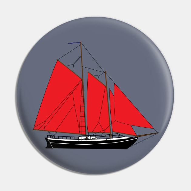 Schooner Alexander Hamilton Pin by CHBB