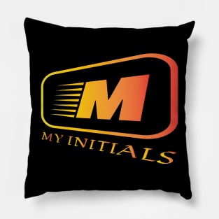 Letter M Letter Art Pillow