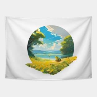 Field of Dreams: Froggy Wonderland Tapestry